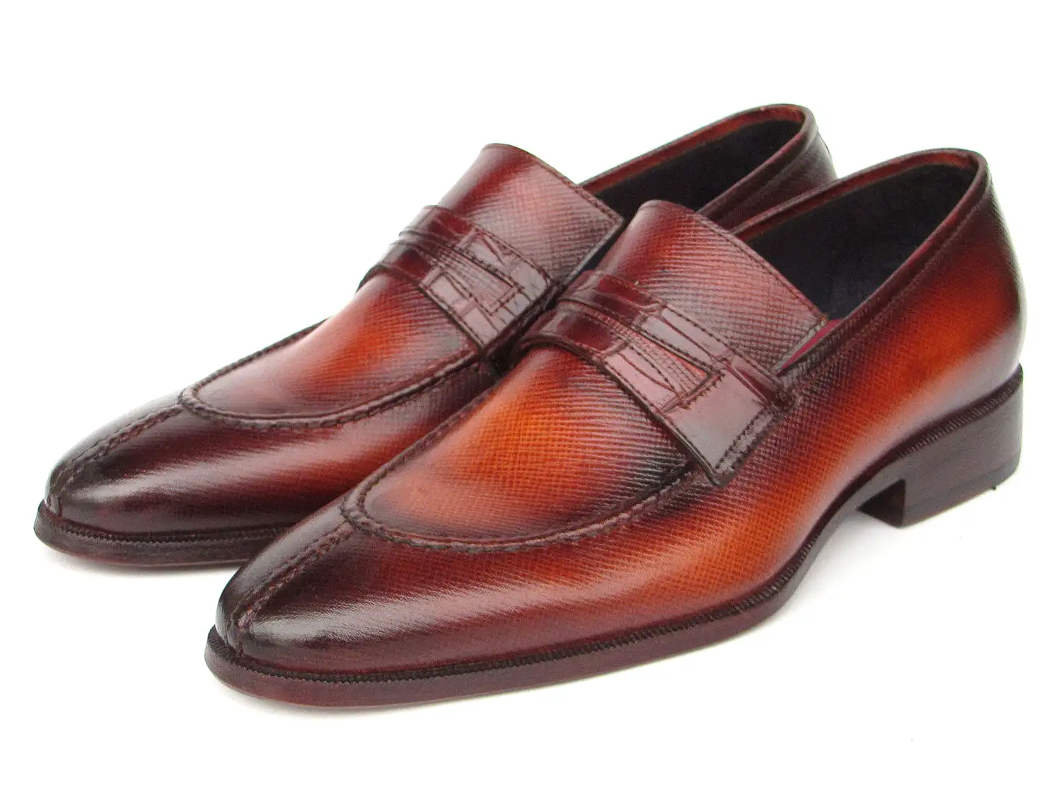 Paul Parkman Men's Split Toe Loafer Shoes Tobacco - 694TB25