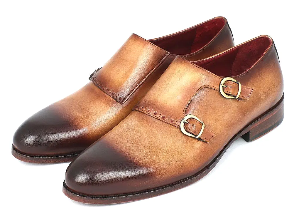 Paul Parkman Two Tone Double Monkstrap Shoes - HT54-CML