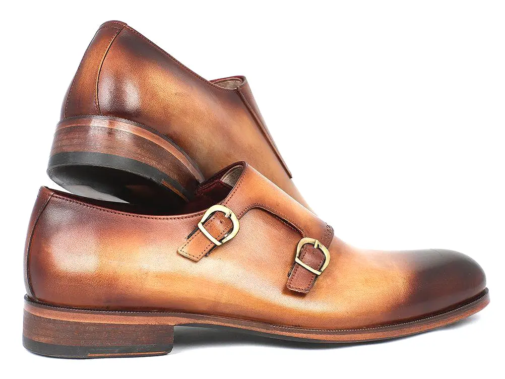 Paul Parkman Two Tone Double Monkstrap Shoes - HT54-CML