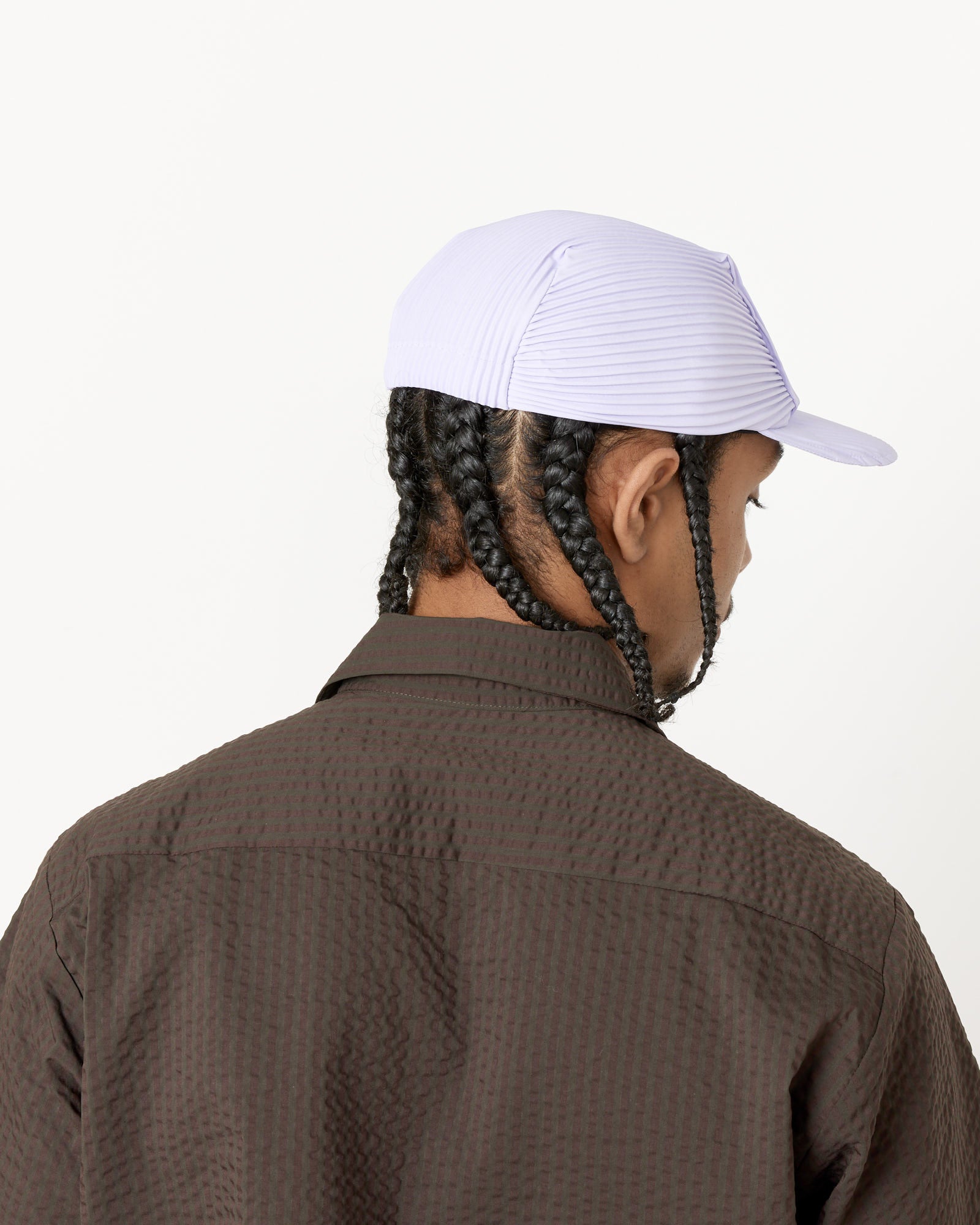 Pleats Cap in Soft Lavender