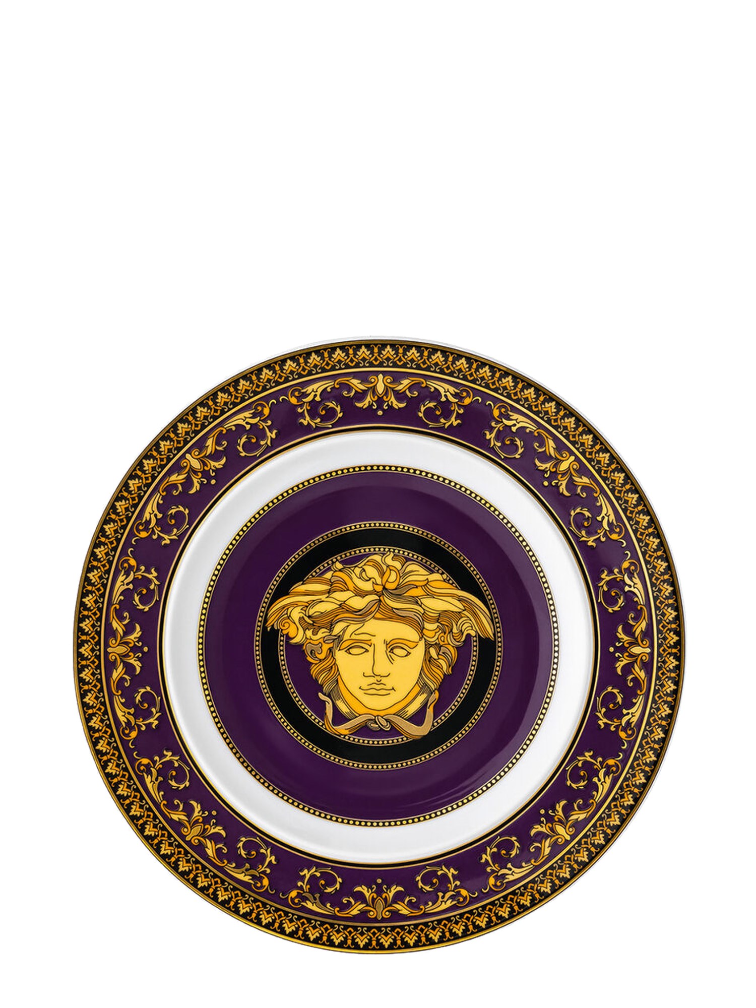 ROSENTHAL MEETS VERSACE    18 CM MEDUSA MARINE PORCELAIN FLAT PLATE