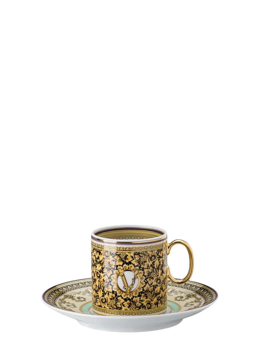 ROSENTHAL MEETS VERSACE    ARTIST BAROQUE MOSAIC COFFEE CUP