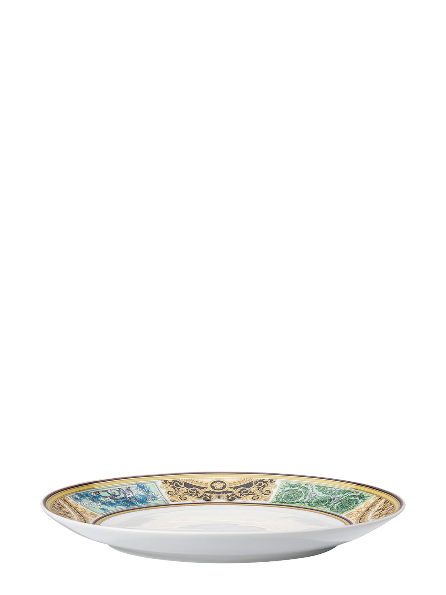 ROSENTHAL MEETS VERSACE    MOSAIC BAROQUE PORCELAIN FLAT PLATE 21 CM