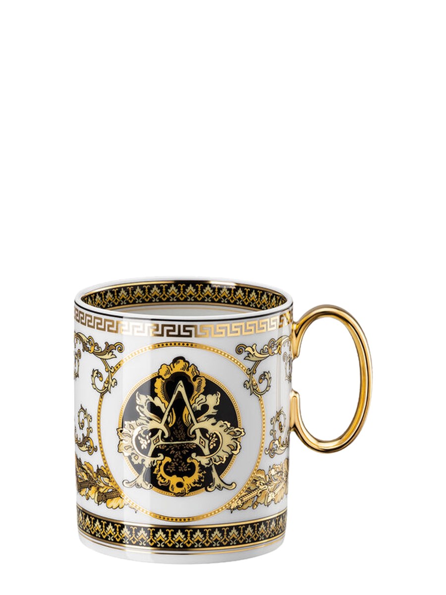 ROSENTHAL MEETS VERSACE    VIRTUS ALPHABET A PORCELAIN MUG