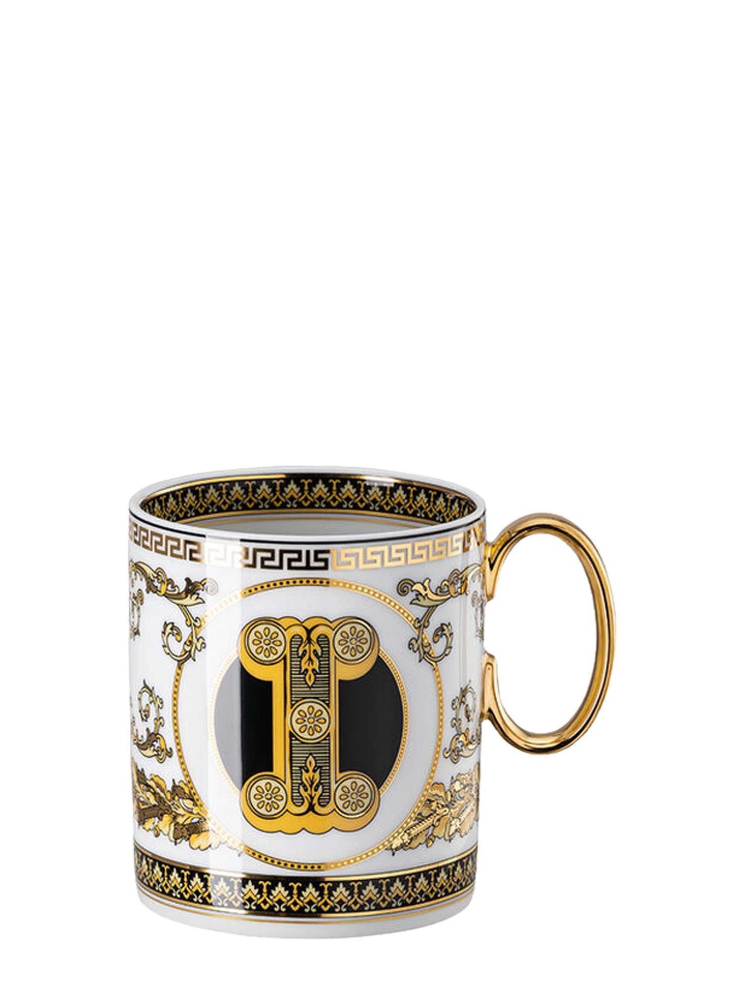 ROSENTHAL MEETS VERSACE    VIRTUS ALPHABET I PORCELAIN MUG