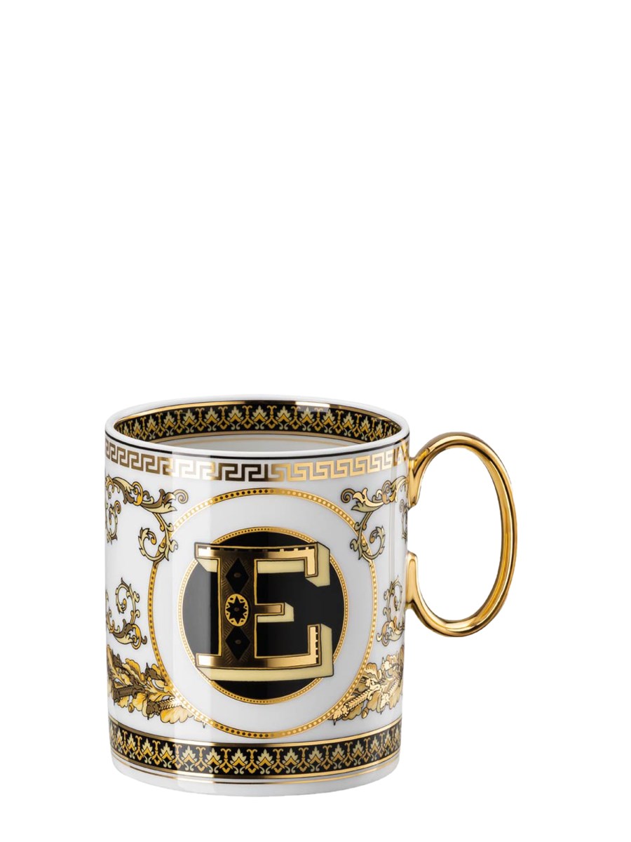 ROSENTHAL MEETS VERSACE    VIRTUS ALPHABET PORCELAIN MUG A