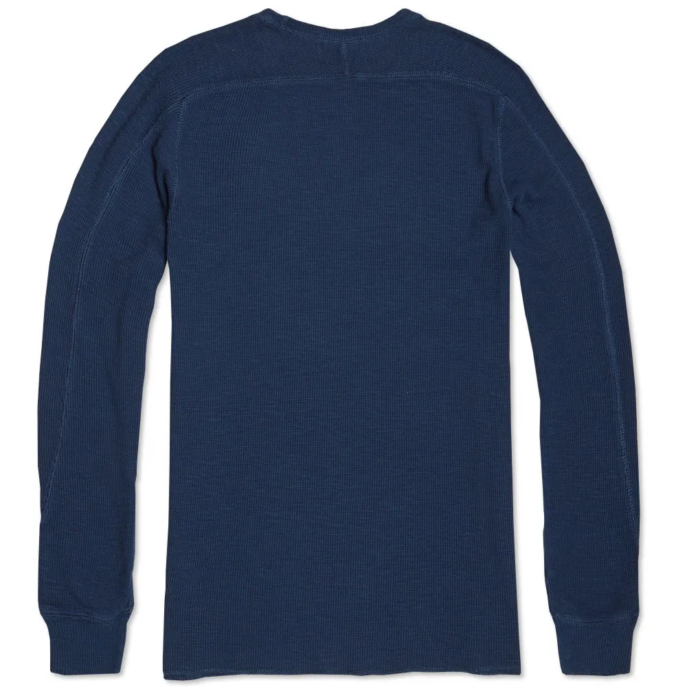 RRL Garment Dyed CrewneckDiver Blue