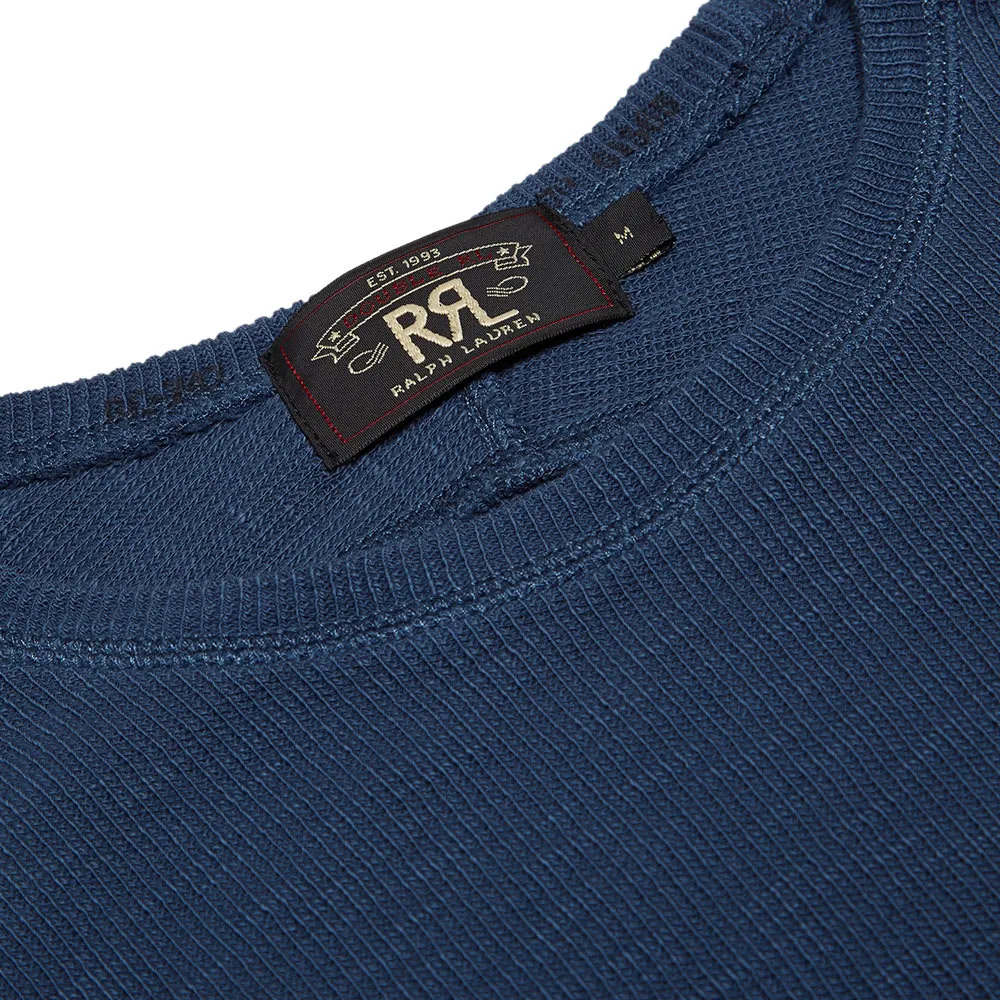 RRL Garment Dyed CrewneckDiver Blue