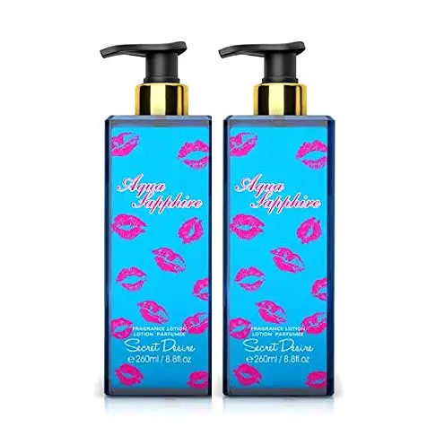 Secret Desire Aqua Sapphire Gift Set 2PC Body Lotion 8.8 oz