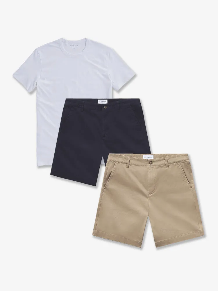 Set 18: 2 pair of Stretch Shorts + 1 Driggs Tee