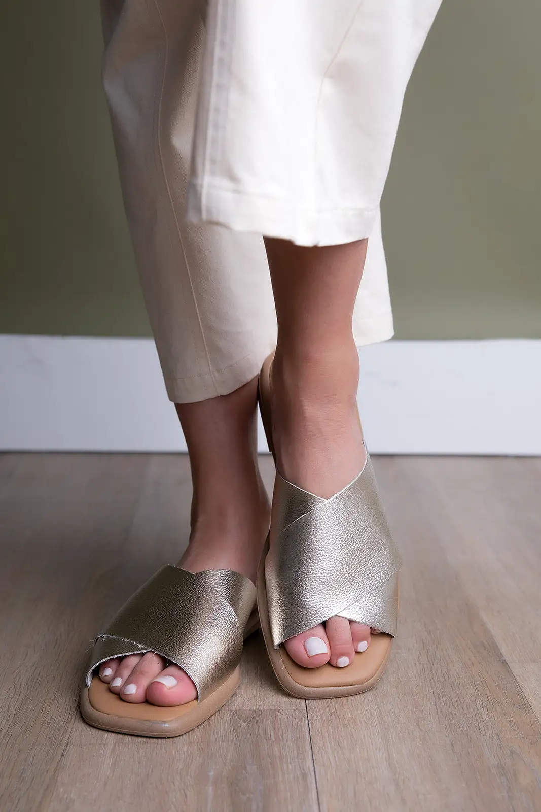 Seychelles Upper Echelon Metallic Sandals