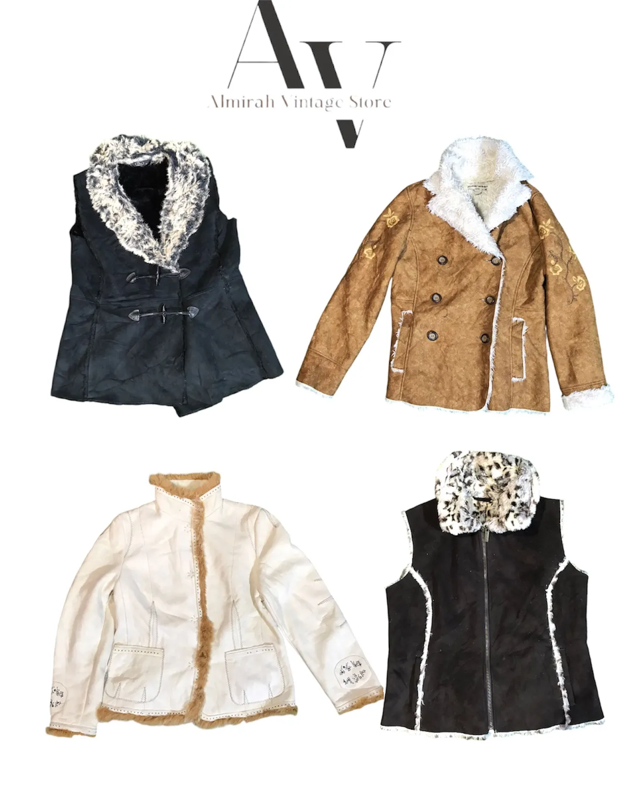 Shearling coats 6 pcs