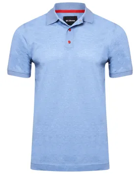 Sky Blue Snap Polo