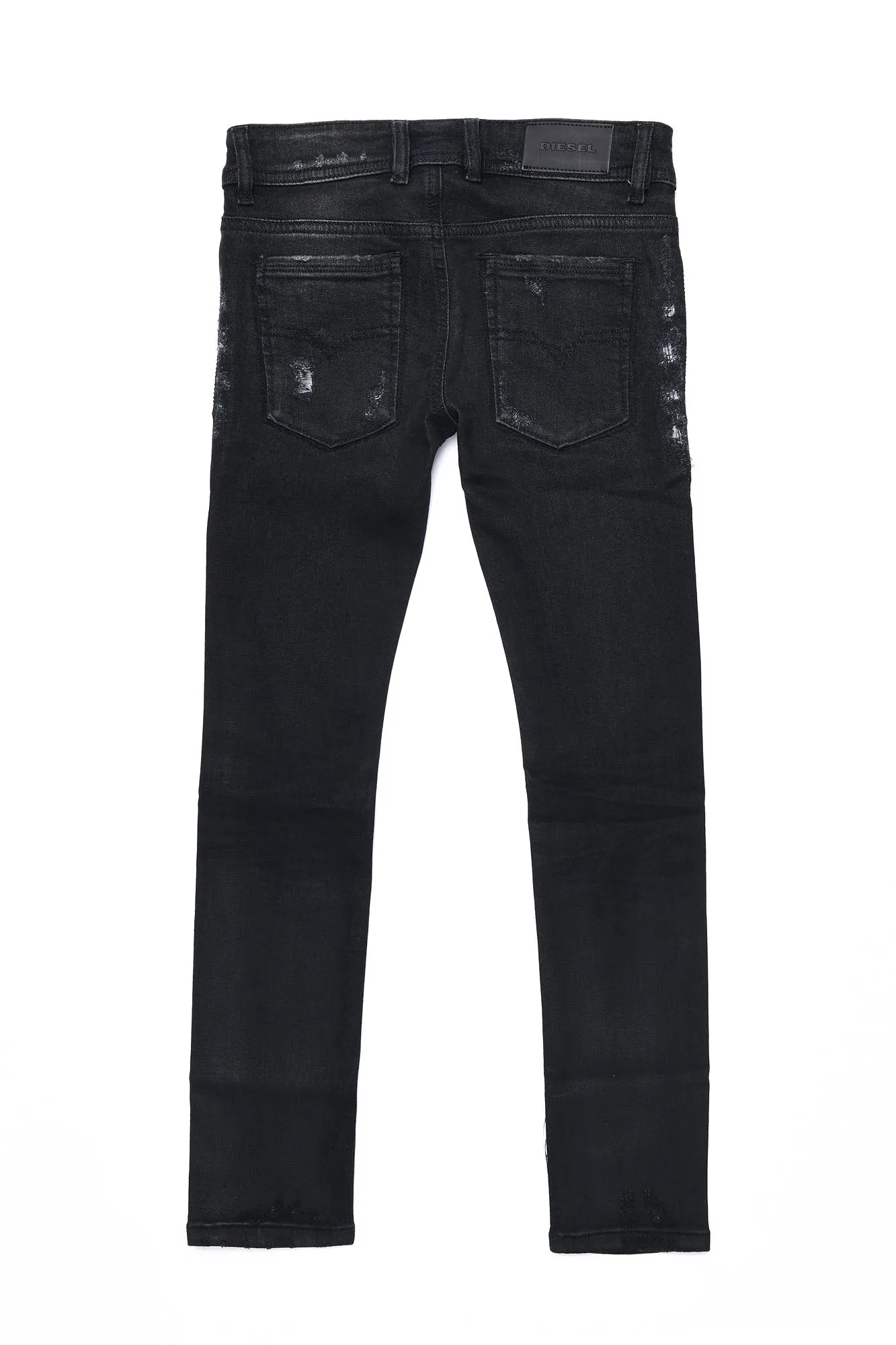 Sleenker - Skinny, Washed Jeans in Black