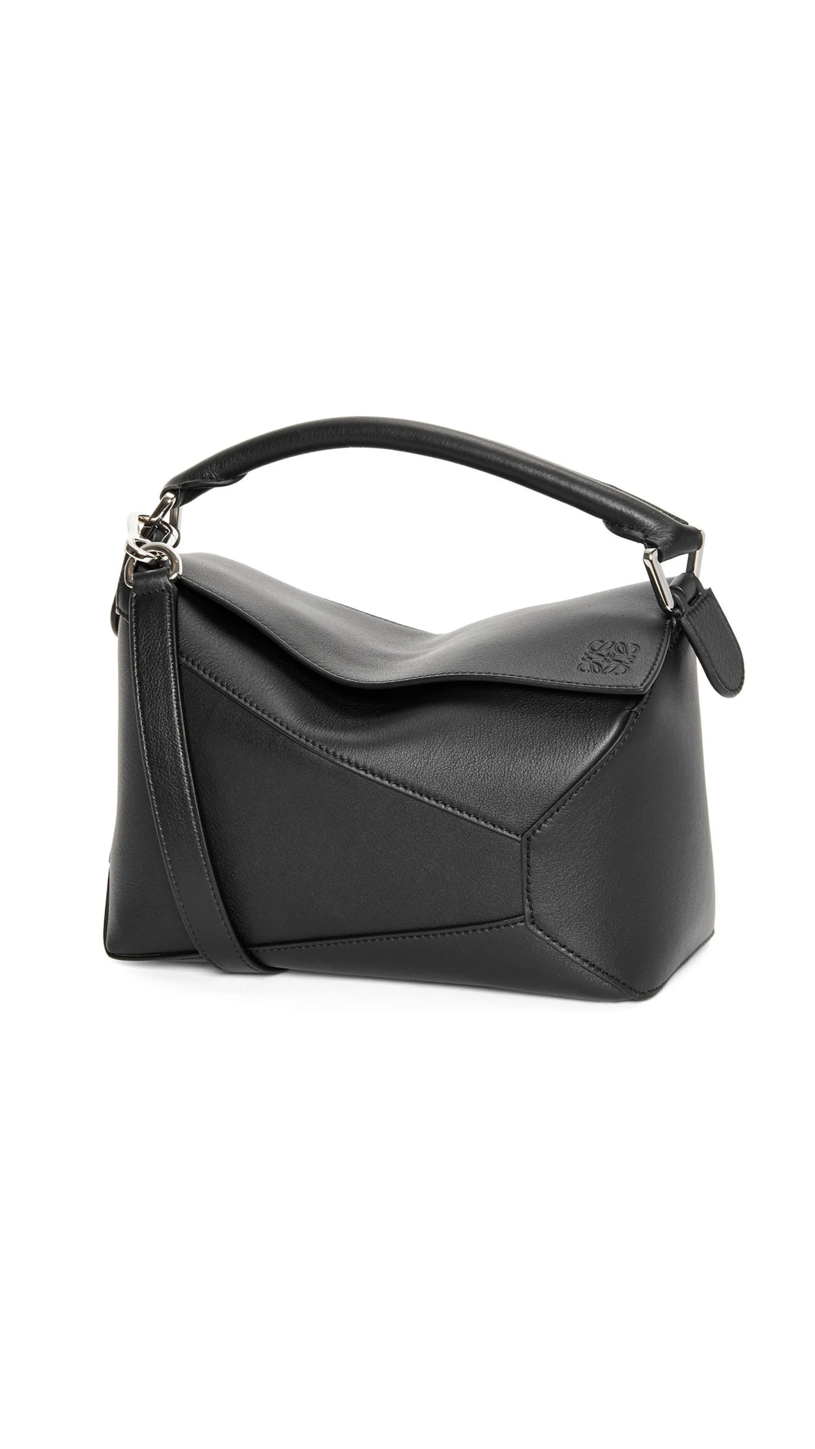 Small Puzzle Bag in Classic Calfskin - Black