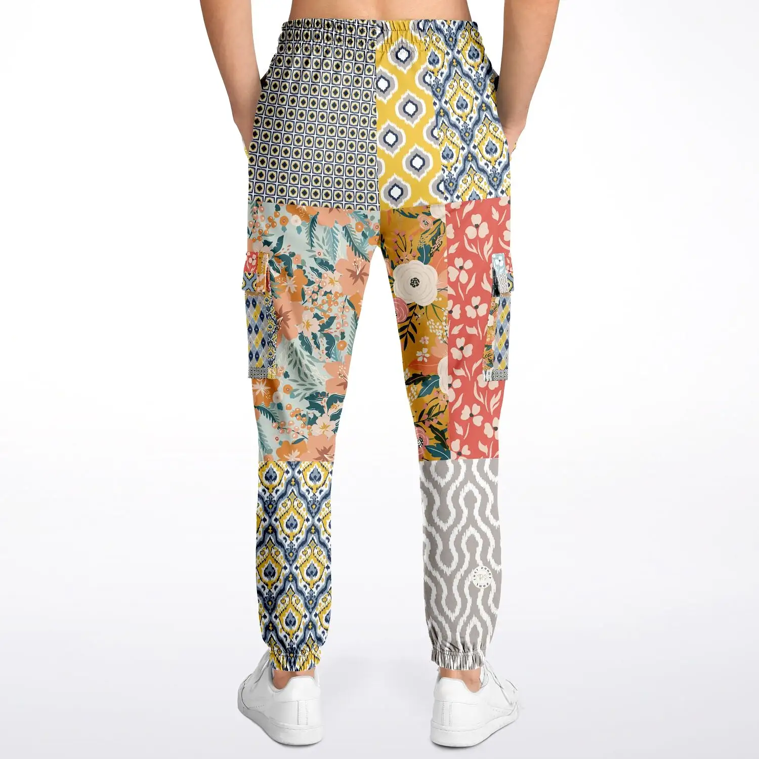 Tallulah Bankhead Yellow Patchwork Unisex Cargo Sweats