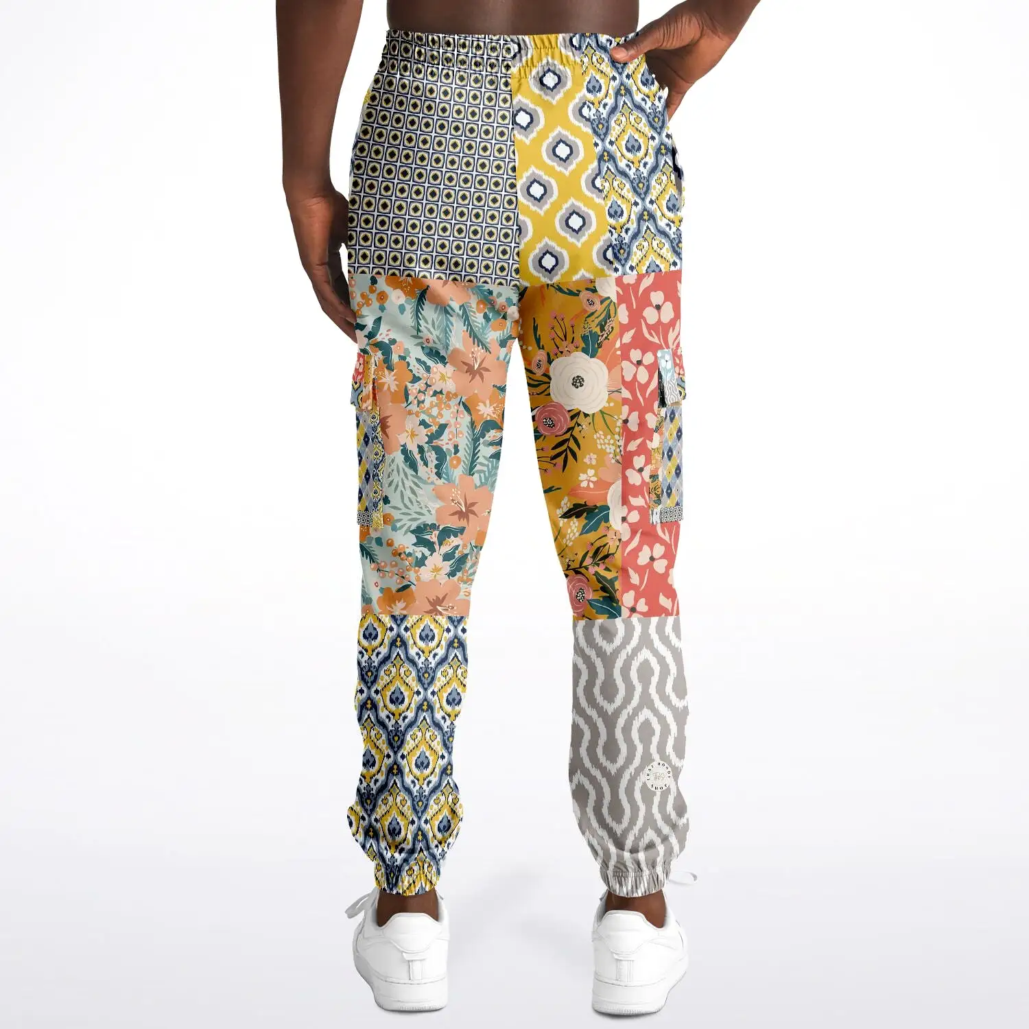 Tallulah Bankhead Yellow Patchwork Unisex Cargo Sweats