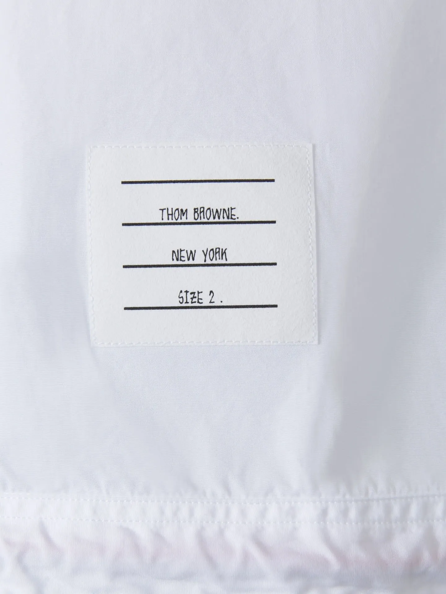 Thom Browne Logo Patch Short-Sleeved Shirt