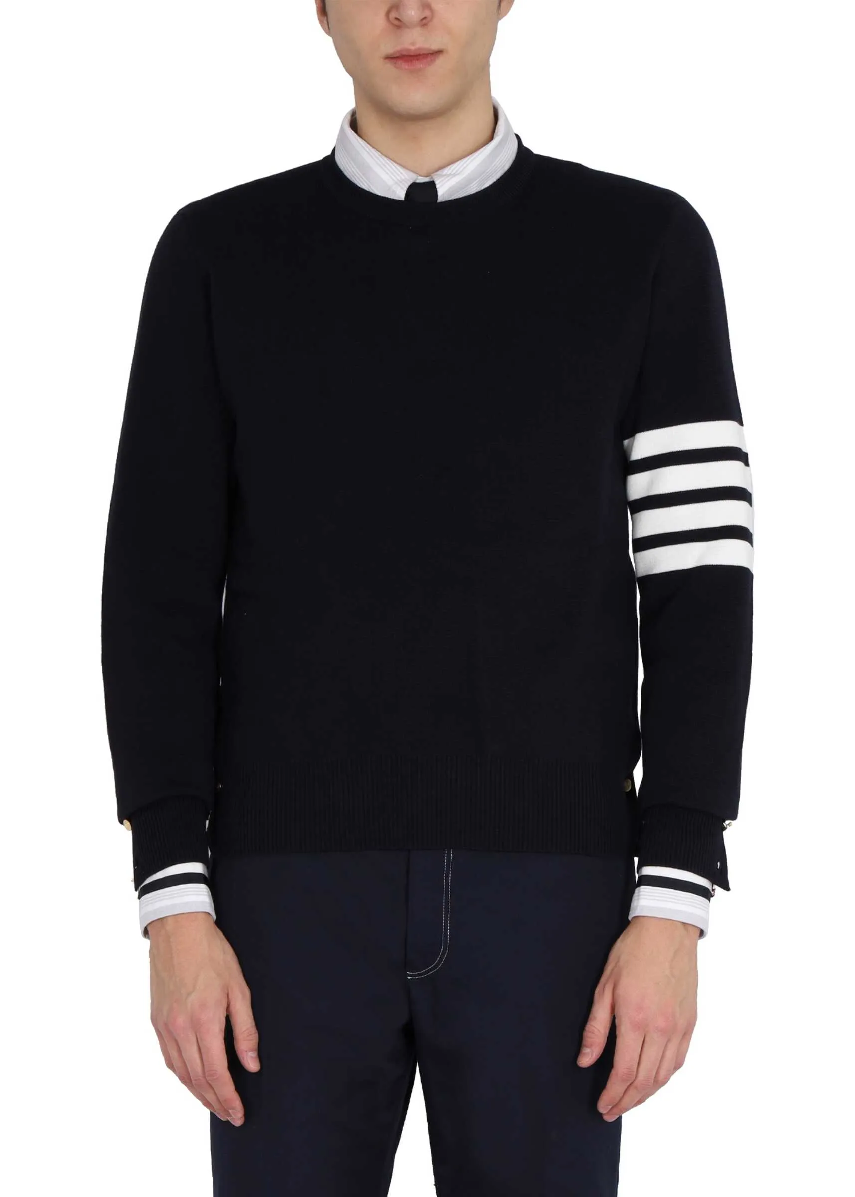 THOM BROWNE  |Thom Browne 4Bar Stripe Inlay Mesh