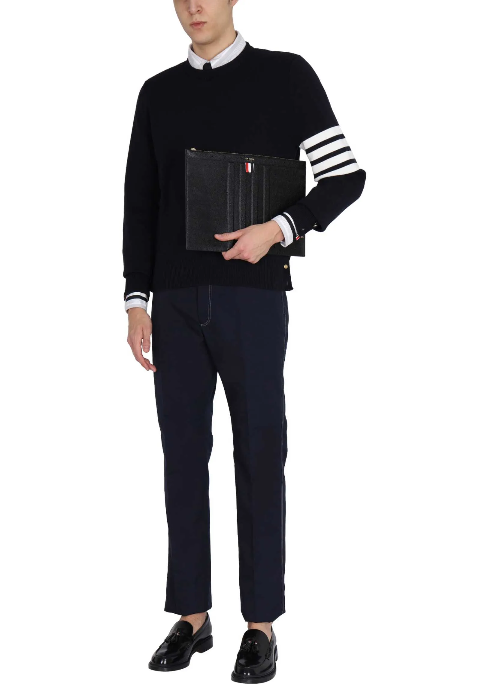 THOM BROWNE  |Thom Browne 4Bar Stripe Inlay Mesh