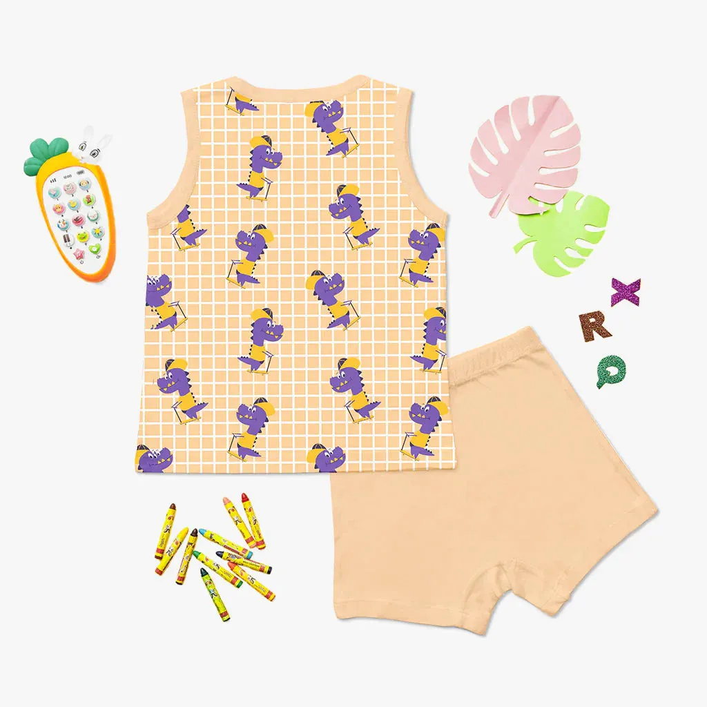 Top & Shorts Set - Babysaurus - 4-6 years