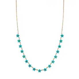 Turquoise and Tourmaline Aurora Necklace