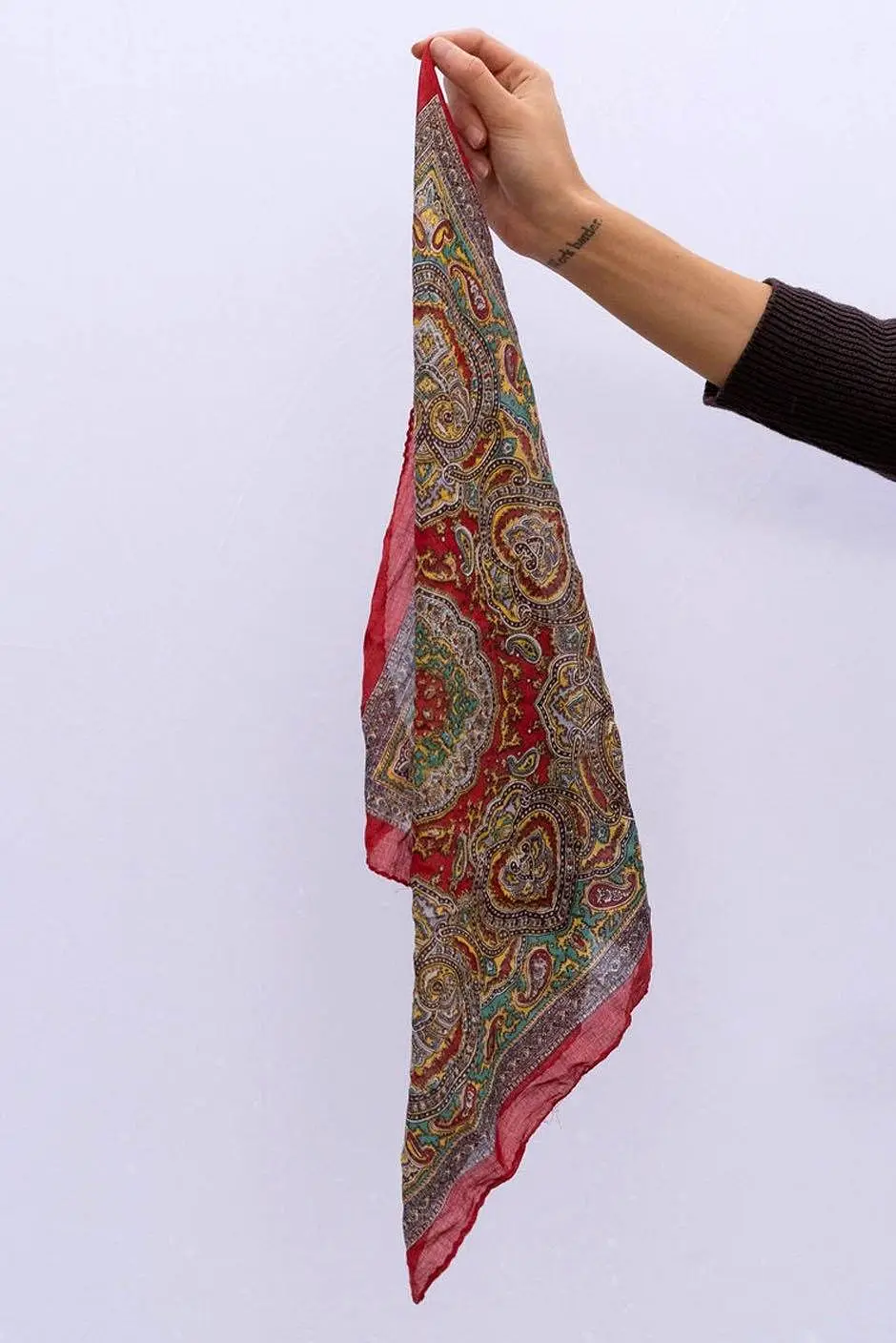 Vintage Freya Bandana in Chilli Paisley