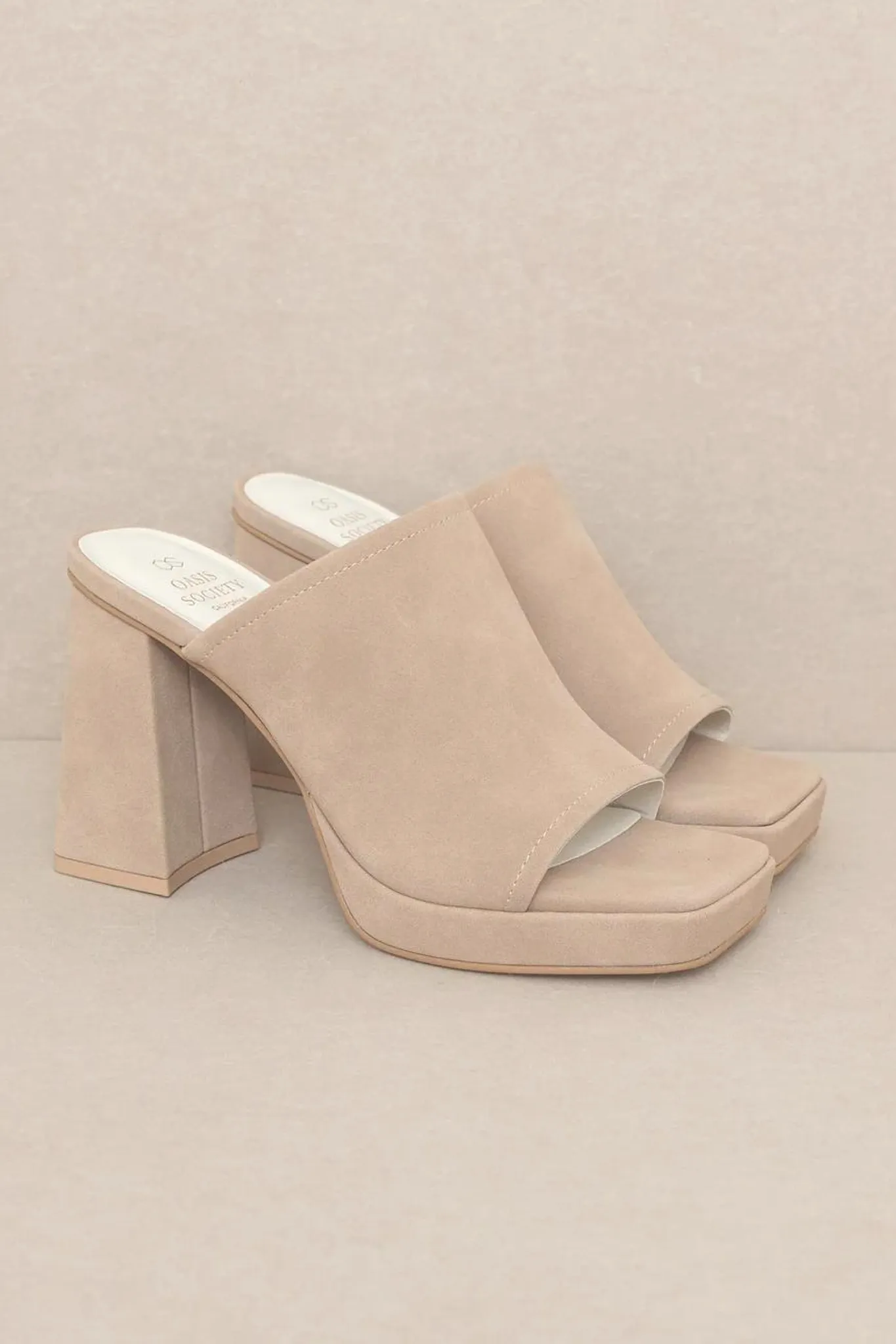 Vivienne Platform Heels Taupe