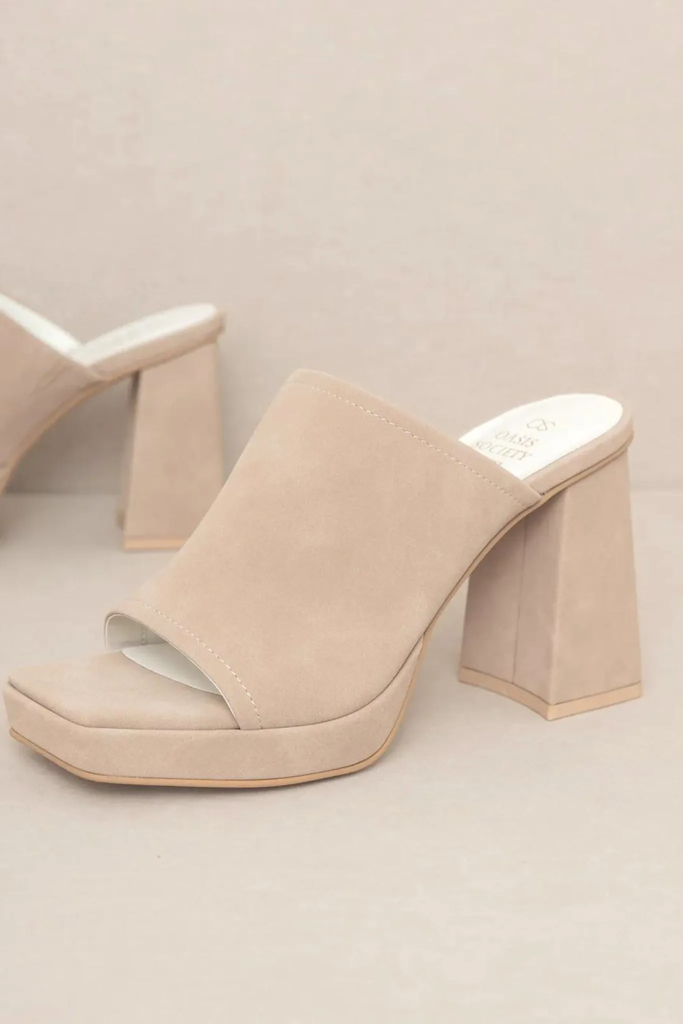 Vivienne Platform Heels Taupe