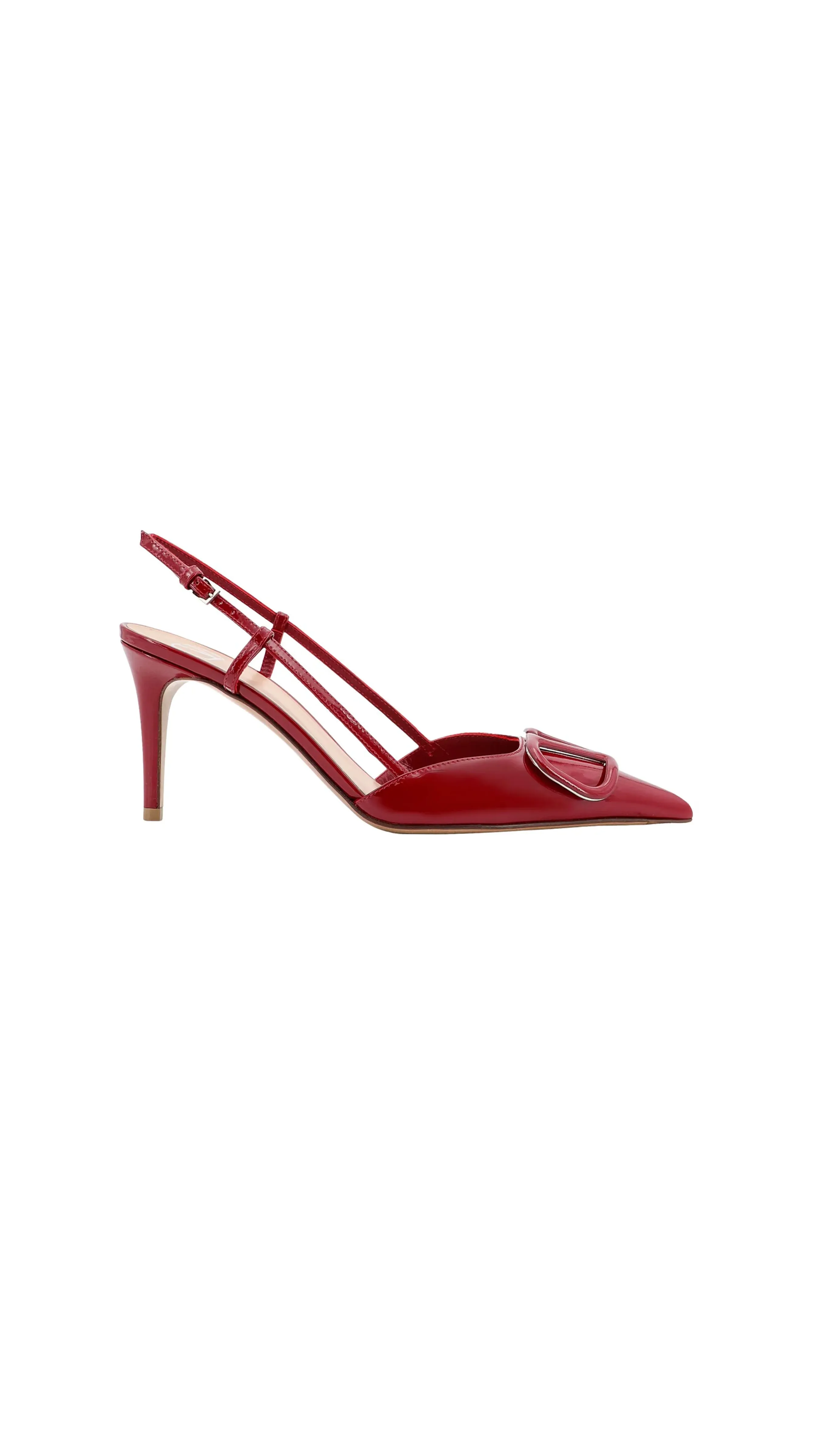 Vlogo Signature Calfskin Slingback Pump 80 MM - Red