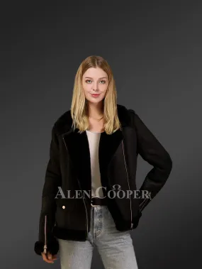 women’s Italian designing shearling coats